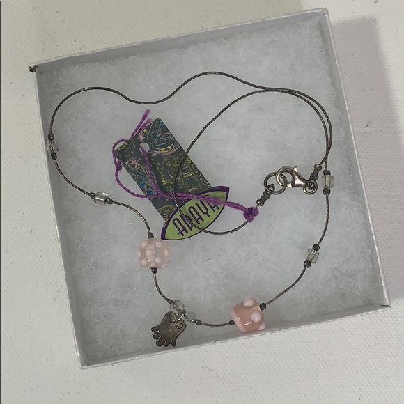 Jewish Adaya Necklace with Hamsa Pendant - Picture 6 of 6